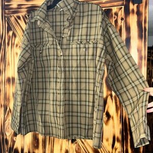 Sew In Love Olive Plaid Shirt